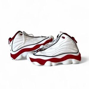 Jordan Basketball Shoes Retro Style White Red Men’s Size 10 Sneakers
